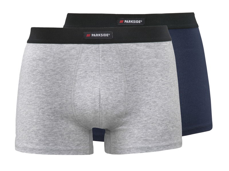Parkside® Pánské boxerky, 2 kusy (navy modrá / šedá, 6/L)