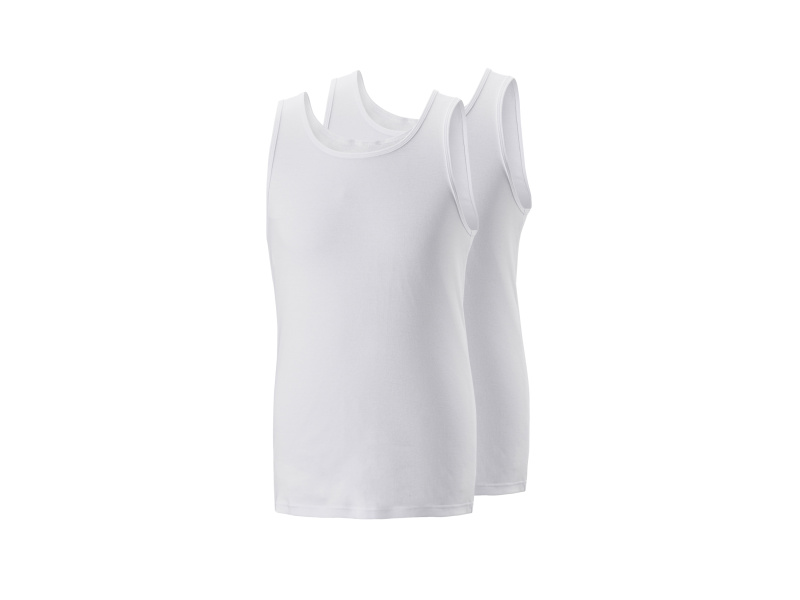 Parkside® Pánské tílko, 2 kusy (bílá, 5/M)