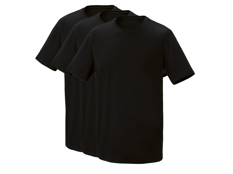 Parkside® Pánské triko, 3 kusy (černá, XXL (60/62))