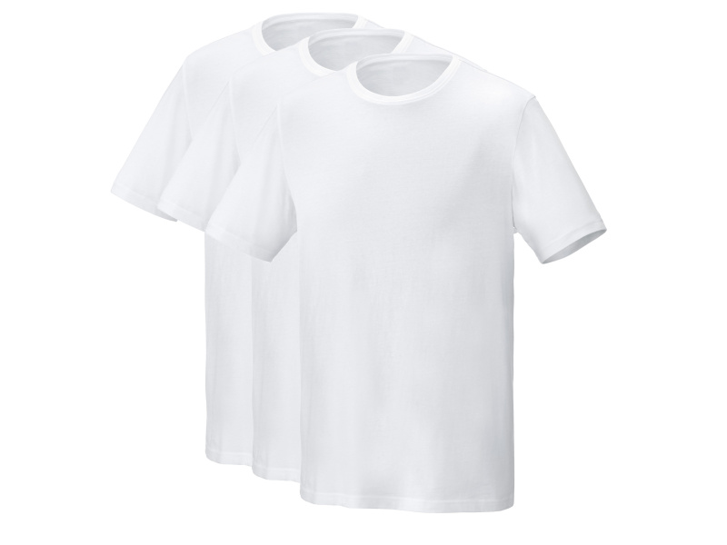 Parkside® Pánské triko, 3 kusy (bílá, M (48/50))