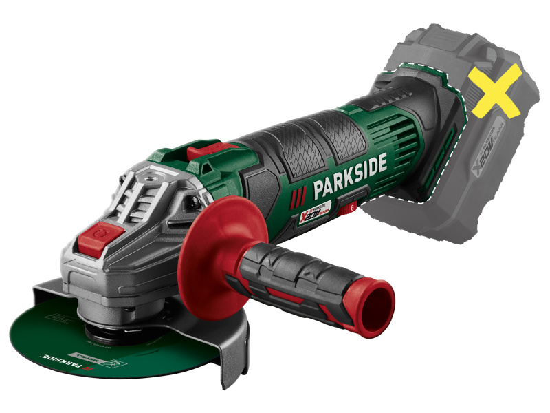 Parkside® Aku úhlová bruska Pwsa 20-Li G4 – bez akumulátoru a nabíječky