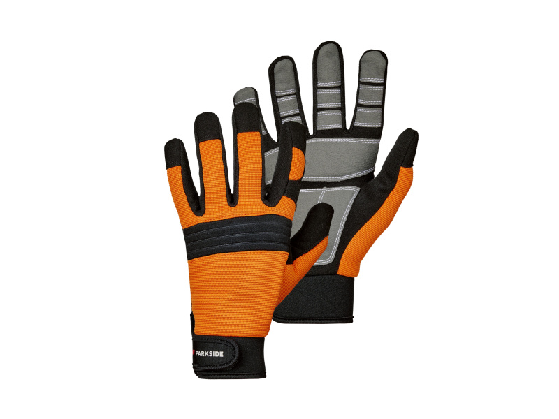 Parkside® Dámské / Pánské pracovní rukavice (oranžová, 7)