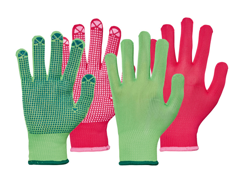 Parkside® Zahradní rukavice, 2 páry (růžová/zelená, 9)