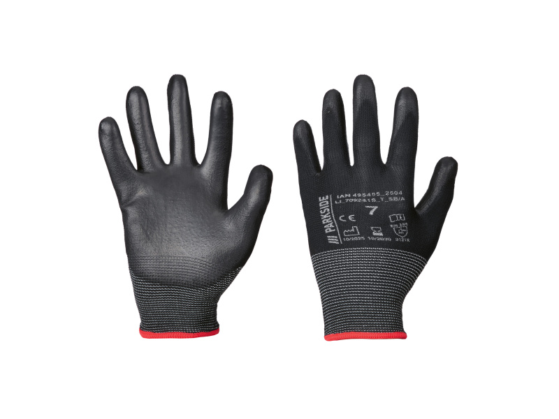 Parkside® Pracovní rukavice, 3 páry (Midi Flex, 7)