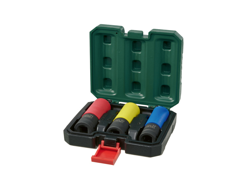 Parkside® Sada rázových nástrčných klíčů / Adaptér pro rázový utahovák / Sada kulových kloubů (sada rázových nástrčných klíčů)