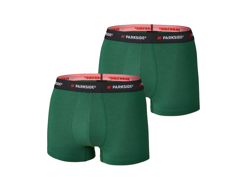 Parkside® Pánské boxerky, 2 kusy (zelená, 5/M)