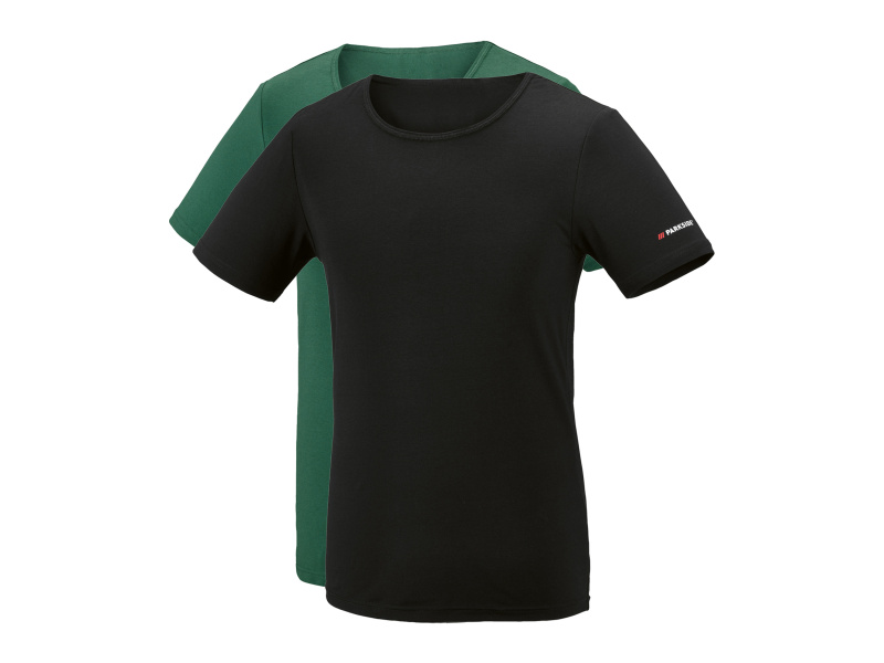 Parkside® Pánské spodní triko, 2 kusy (černá/zelená, 6/L)