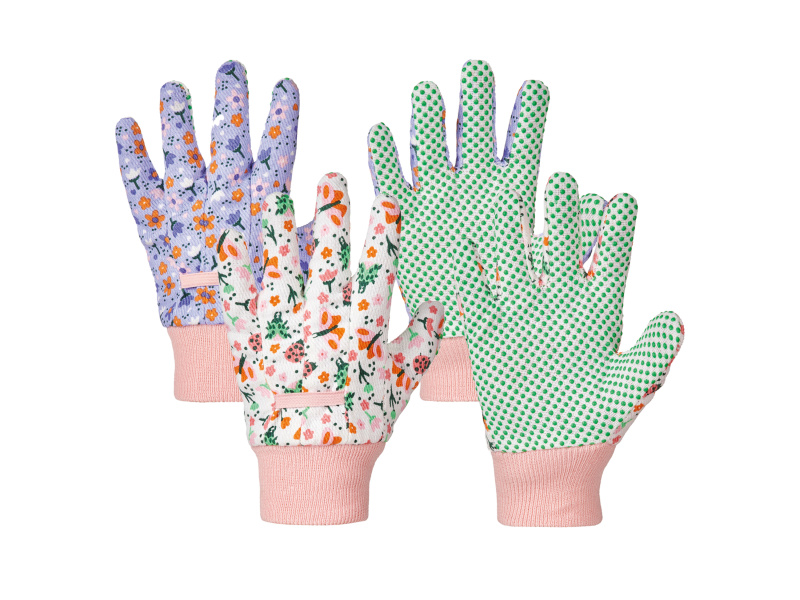 Parkside® Dětské zahradní rukavice, 2 páry (bílá / lila fialová, 3)
