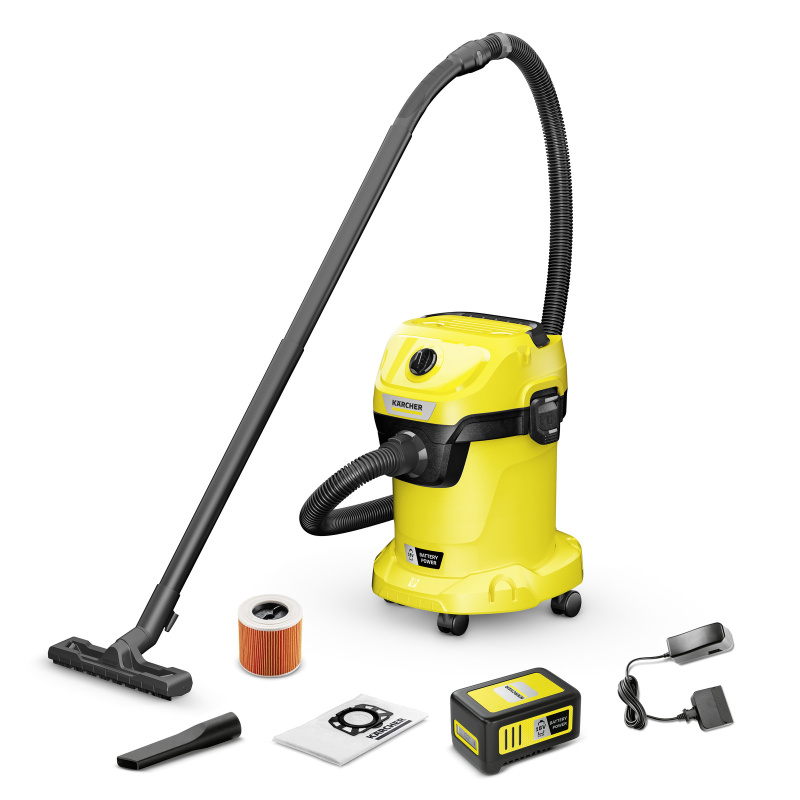 Kärcher AKU Vysavač na mokro-suché nečistoty WD 3-18 Battery Set