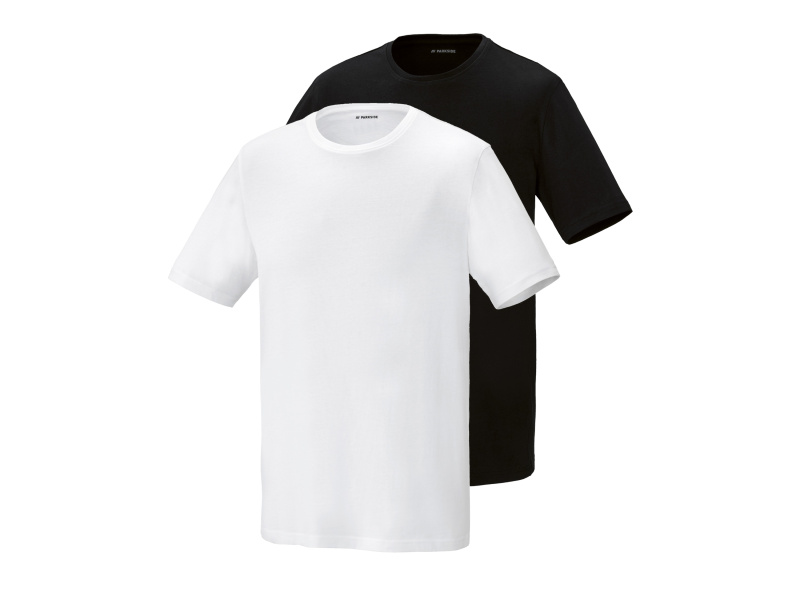 Parkside® Pánské triko, 2 kusy (černá/bílá, M (48/50))