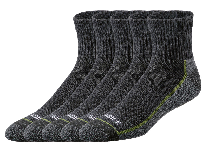 Parkside® Pánské pracovní ponožky, 5 párů (šedá, 39/42)