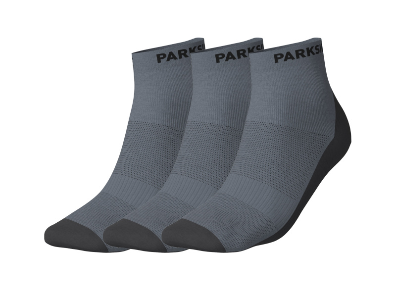 Parkside® Pánské pracovní ponožky, 3 páry (šedá, 39/42)