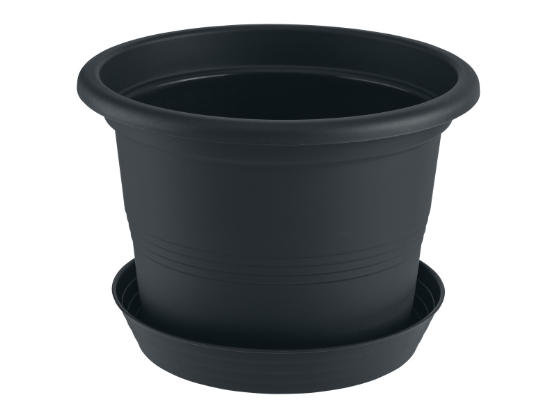 Parkside® Květináč s miskou Winchester, Ø 28 cm (antracitová)