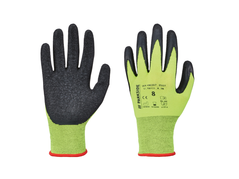 Parkside® Dámské/Pánské pracovní rukavice (žlutá, 8)