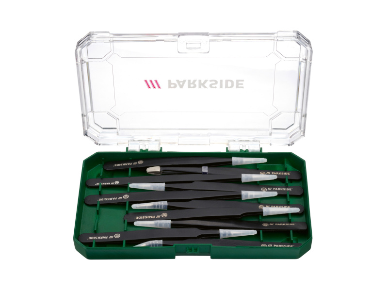 Parkside® Sada antistatických pinzet / Nářadí pro jemnou mechaniku (antistatické pinzety)
