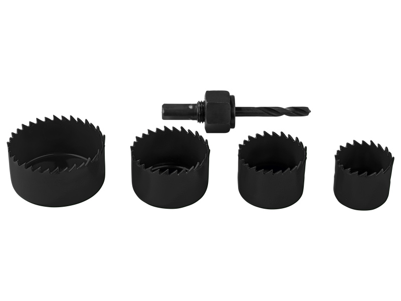 Parkside® Sada děrovacích pil / HSS vytahovák šroubů / Držák bitů se sadou bitů / Flexibilní hřídel (Sada děrovacích pil)