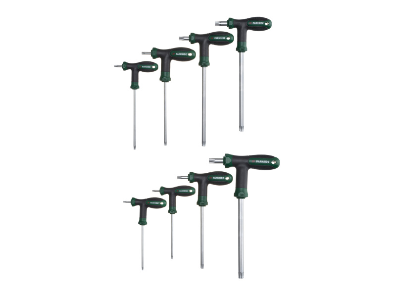 Parkside® Sada inbusových / hvězdicových klíčů Psss 8 B1, 8dílná (hvězdicové klíče TX)