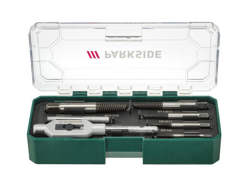 Parkside® Sada rázových utahováků / Sada na vytahování šroubů / matic (sada vytahováků poškozených šroubů a vrutů)