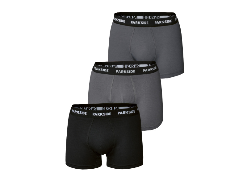 Parkside® Pánské boxerky, 3 kusy (černá/šedá, 4/S)