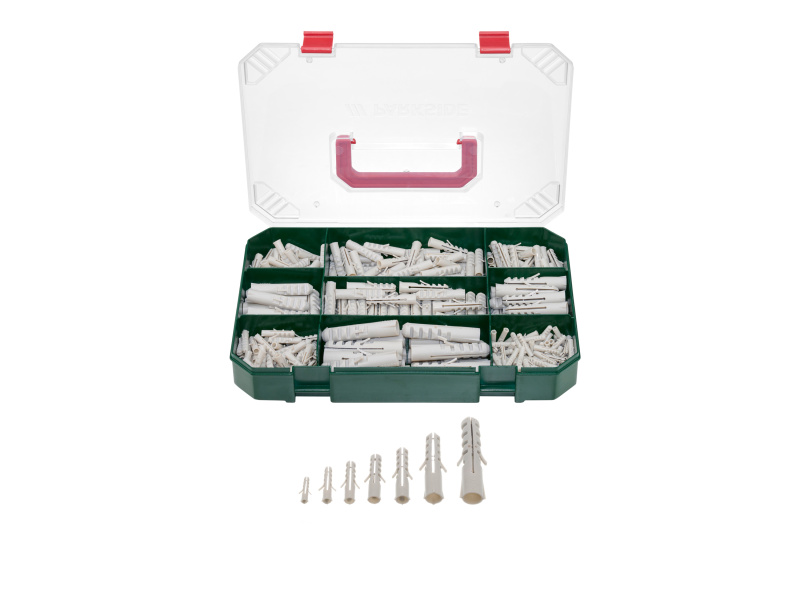 Parkside® Sortiment hmoždinek a háčků / hřebíků (Sortiment hmoždinek)