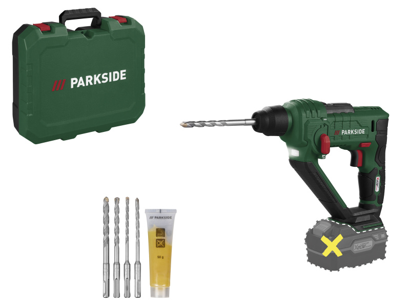 Parkside® Aku vrtací kladivo Pabh 20-Li D4 – bez akumulátoru a nabíječky