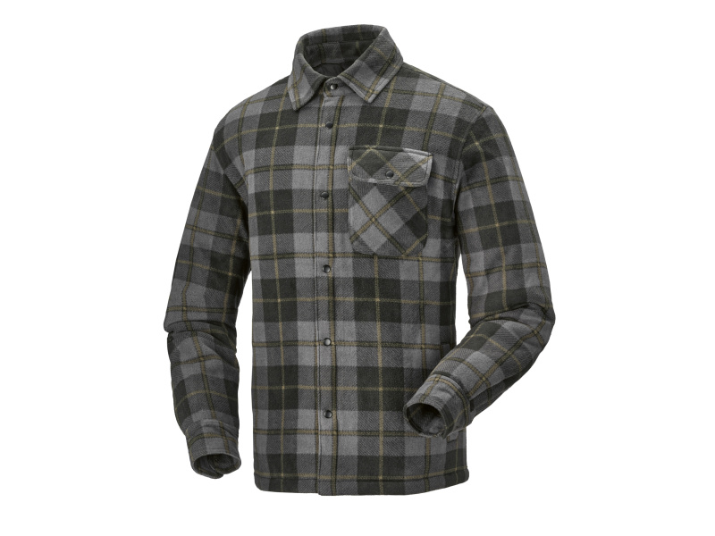 Parkside® Pánský flanelový overshirt (šedá, S (44/46))
