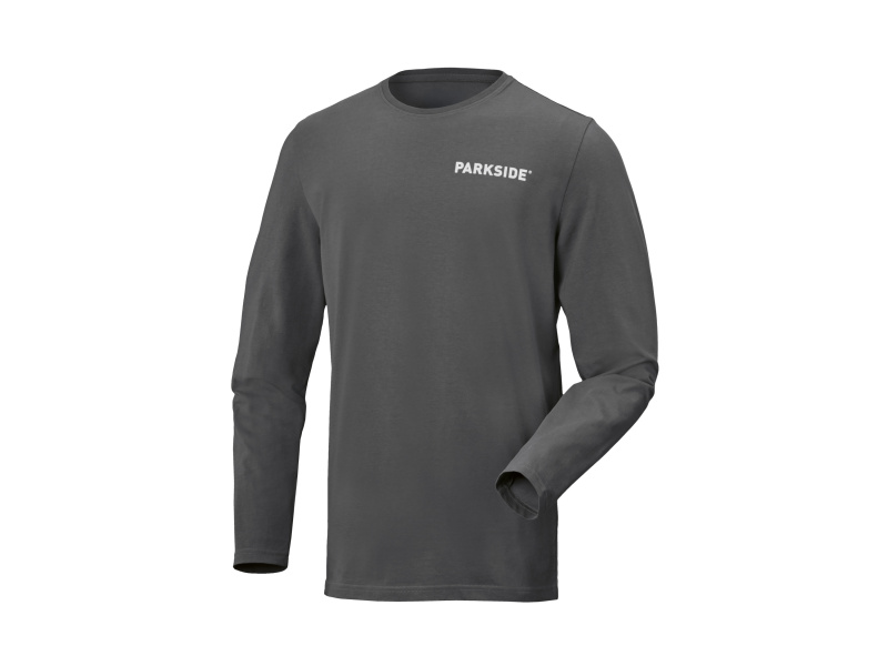 Parkside® Pánské triko s dlouhými rukávy Fan Edition (šedá, M (48/50))