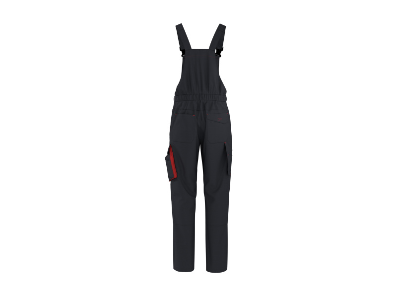 Parkside® Pánské pracovní kalhoty s laclem (černá, XL (56/58))