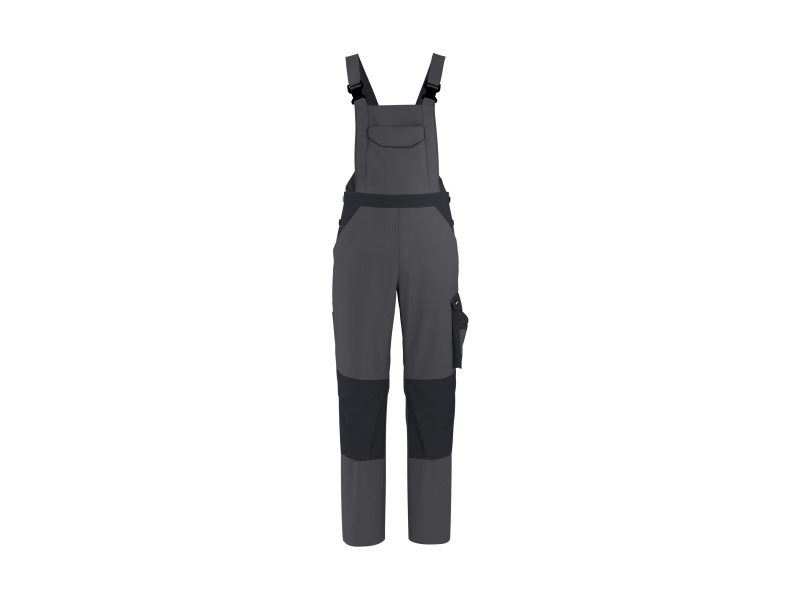 Parkside® Pánské pracovní kalhoty s laclem (šedá, XL (56/58))