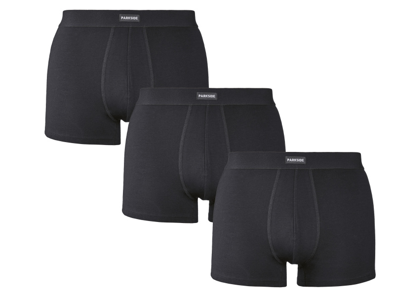 Parkside® Pánské boxerky, 3 kusy (černá, 5/M)