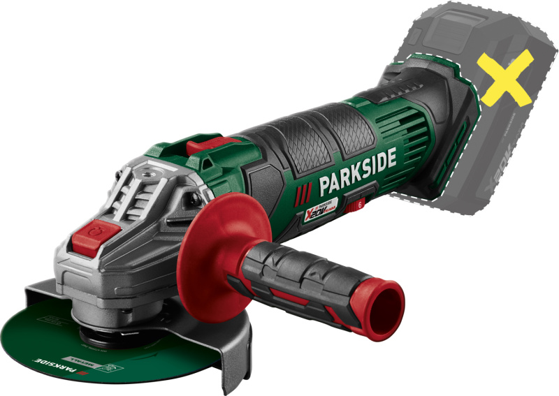 Parkside® Aku úhlová bruska Pwsa 20-Li G4 – bez akumulátoru a nabíječky