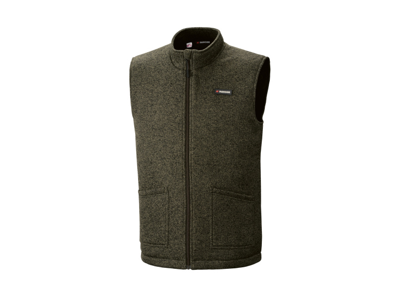 Parkside® Pánská vesta z pleteného fleecu (khaki, XL (56/58))