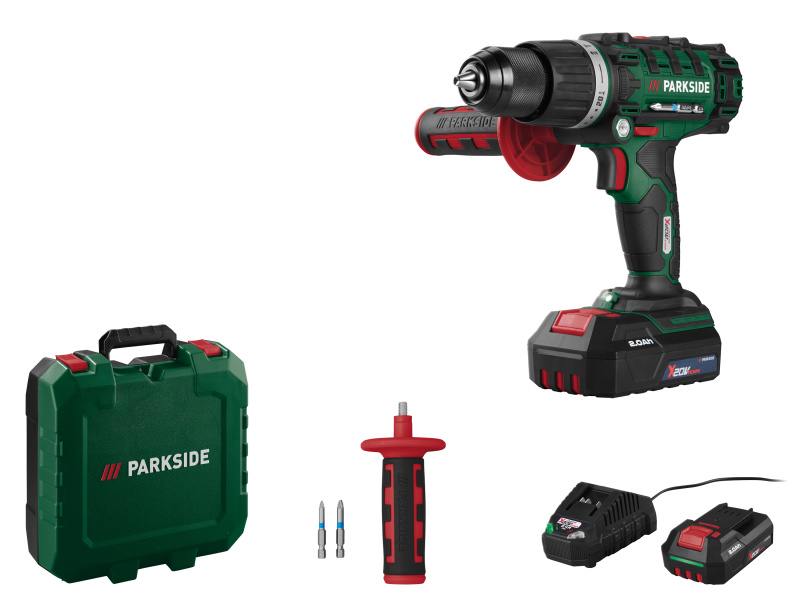 Parkside® Aku příklepová vrtačka Psbsa 20-Li C3, 2 Ah