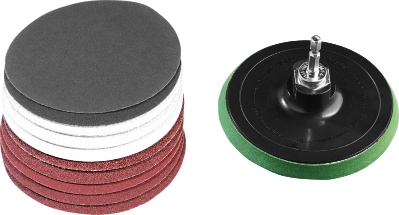 Parkside® Sada brusných kotoučů, Ø 115 mm (brusný talíř a brusné papíry)