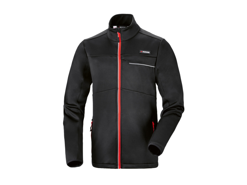 Parkside® Pánská pracovní softshellová bunda (červená, XL (56/58))