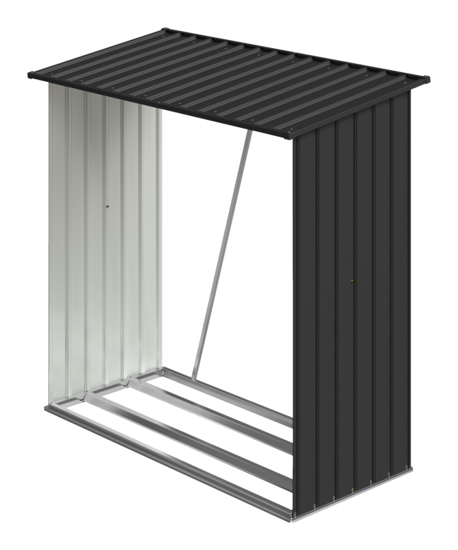 Parkside® Regál na palivové dřevo, 164 x 84 x 157 cm (antracitová)
