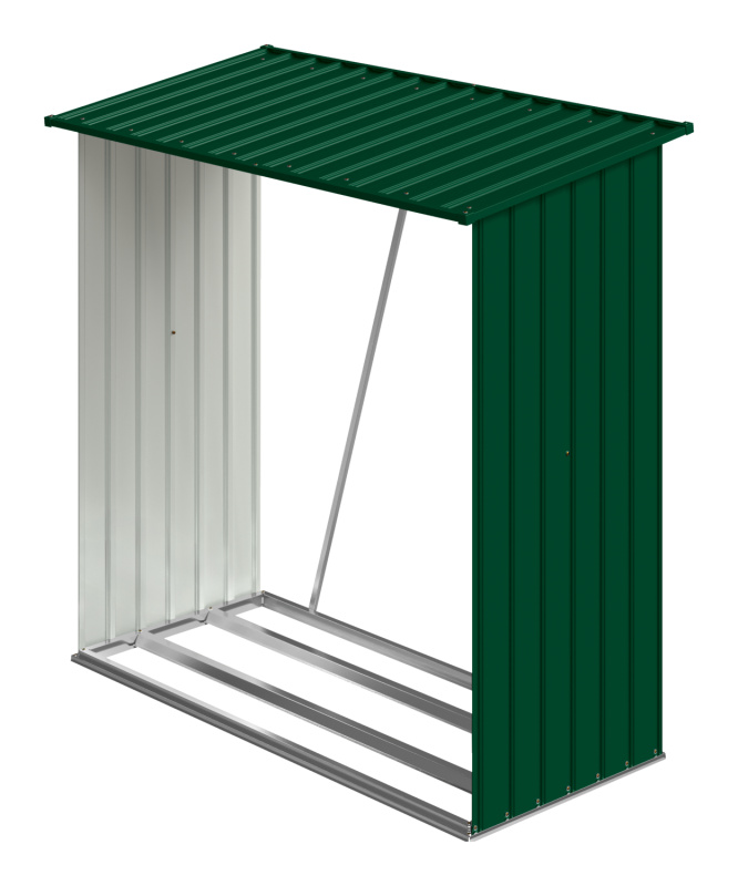 Parkside® Regál na palivové dřevo, 164 x 84 x 157 cm (zelená)