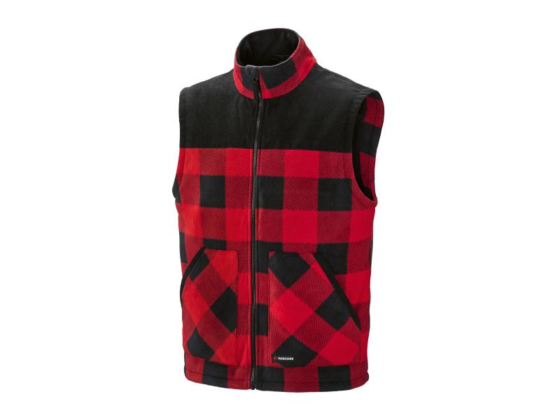 Parkside® Pánská fleecová vesta (červená, XL (56/58))