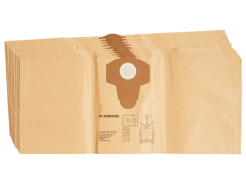 Parkside® Filtrační sáčky PFT 40 A1 / Filtrační sáčky z netkané textilie Pvft 40 A1 (10 kusů)