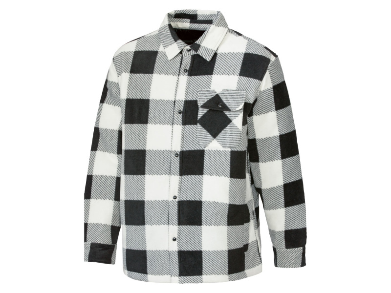Parkside® Pánský flanelový overshirt (L (52/54), bílá)