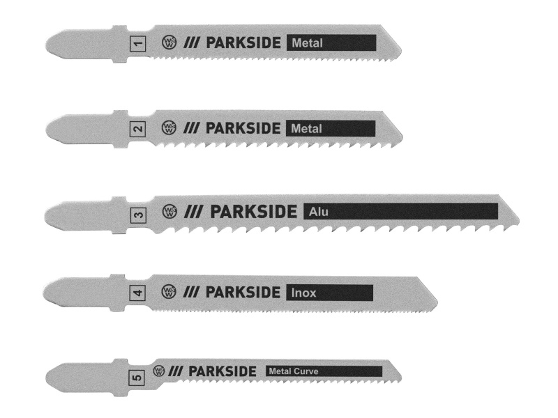 Parkside® Sada pilových listů Pstz 3 A1 (kov)
