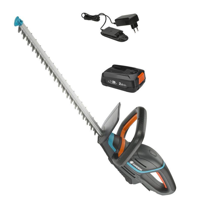 GARDENA Germany GARDENA ComfortCut 60/18V P4A akumulátorové nůžky na živý plot - sada (včetně nabíječky a akumulátoru 2,5 Ah)
