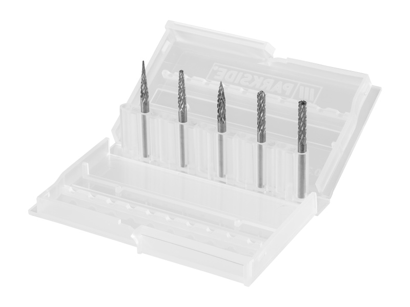 Parkside® Sada mikrovrtáků / Sada mikrofrézek (frézky, 5dílná sada)