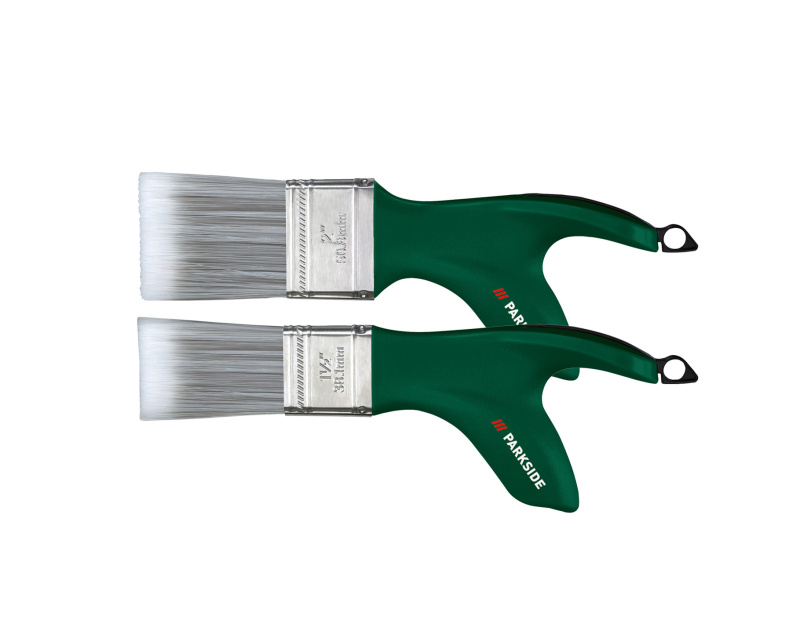 Parkside® Štětec s ergonomickou rukojetí (štětec s pevnou hlavou, 2 kusy)
