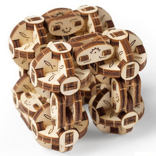 Ugears 3D puzzle - Flexi kubus 144 dílků