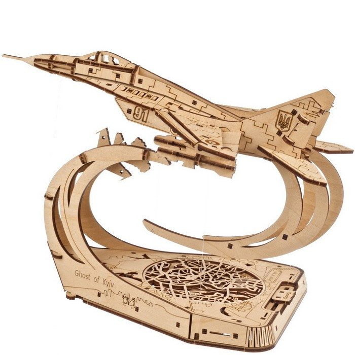 Ugears 3D dřevěné mechanické puzzle The Ghost of Kyiv
