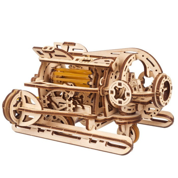 Dřevěné 3D mechanické puzzle Steampunková ponorka