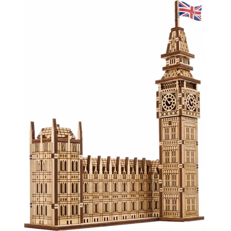 Ugears 3D dřevěné mechanické puzzle Big Ben
