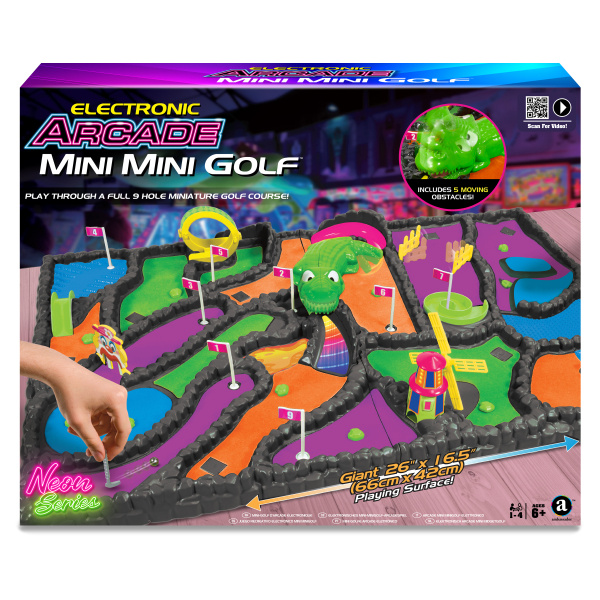 Elektronický arkádový mini golf Neon