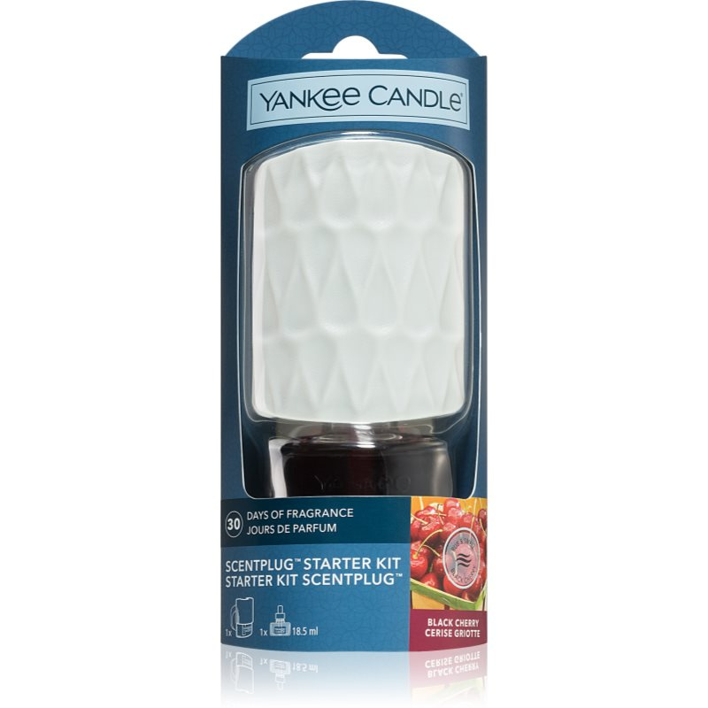 Yankee Candle Black Cherry elektrický difuzér + náhradní náplň 1 ks